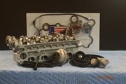 Chevy 1.6L 1590cc DOHC Aveo Cyl Head Kit Head Gasket Bolt Set Timing Belt Tensioner Idler Water Pump